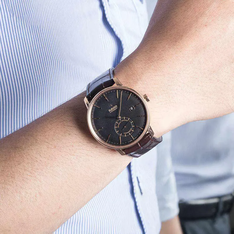 Rado Coupole Chronometer Automatic Leather Men's Watch- R22881165